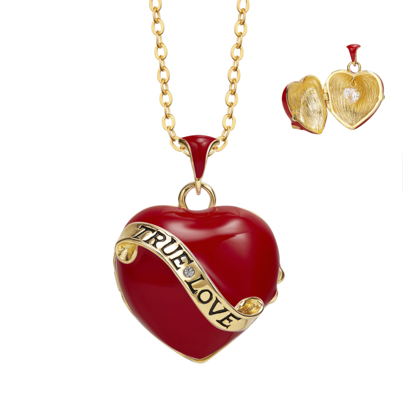 2024 New Valentine Day koha True Love Big Heart Pendant Necklace Maere Hararei Gift For Girls