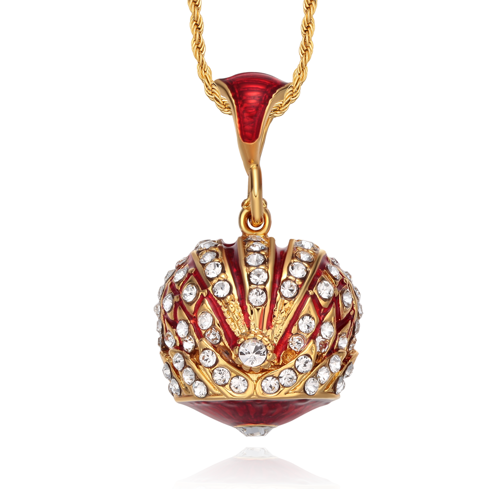 Pandantiv coroană de cupru cu cadouri de cristal pentru femei (principal)