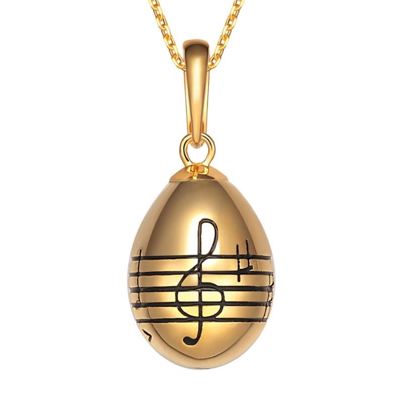 Modelul de note muzicale cu pandantiv de ou emailat de epocă acceptă personalizarea YF22-SP009-1