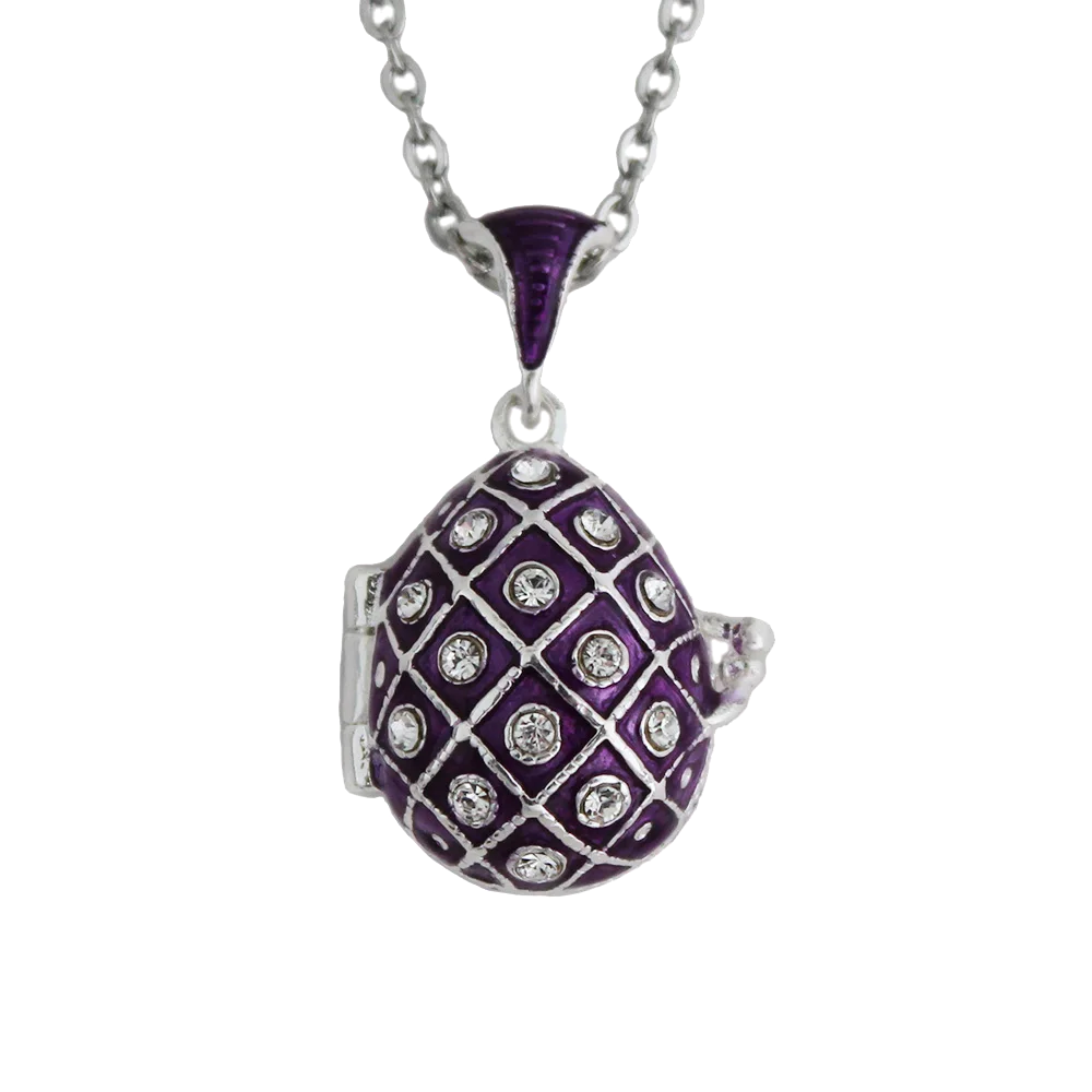 Charm crystal pendants သည် အတွင်းထောင့်ဖွင့်နိုင်သည် (ခရမ်းရောင်)