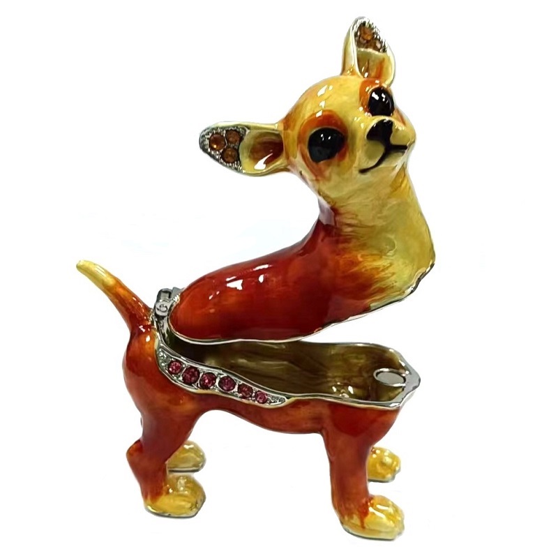 Chihuahua Dog Christmas Easter Jewelry Box  Home Decor Gifts (3)