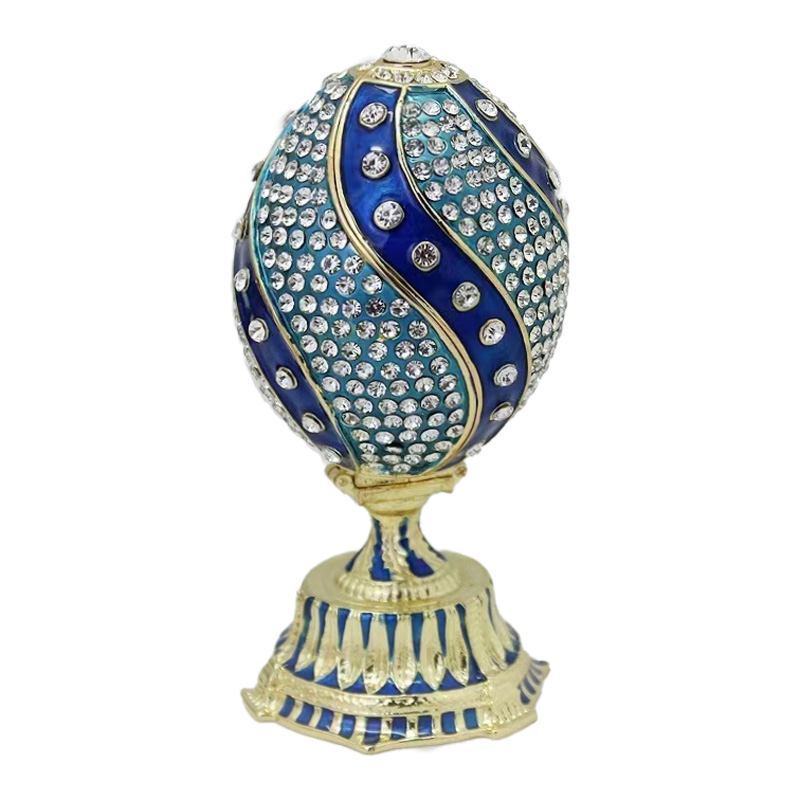 Easter Flower Basket Castle Metal Industrial Faberge Eggs Family Decoration Holiday Souvenirs