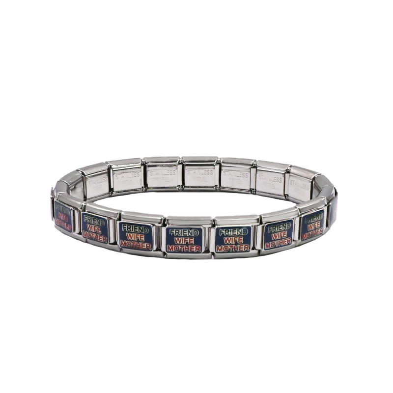 Italian charms bracelet stainless steel (1)