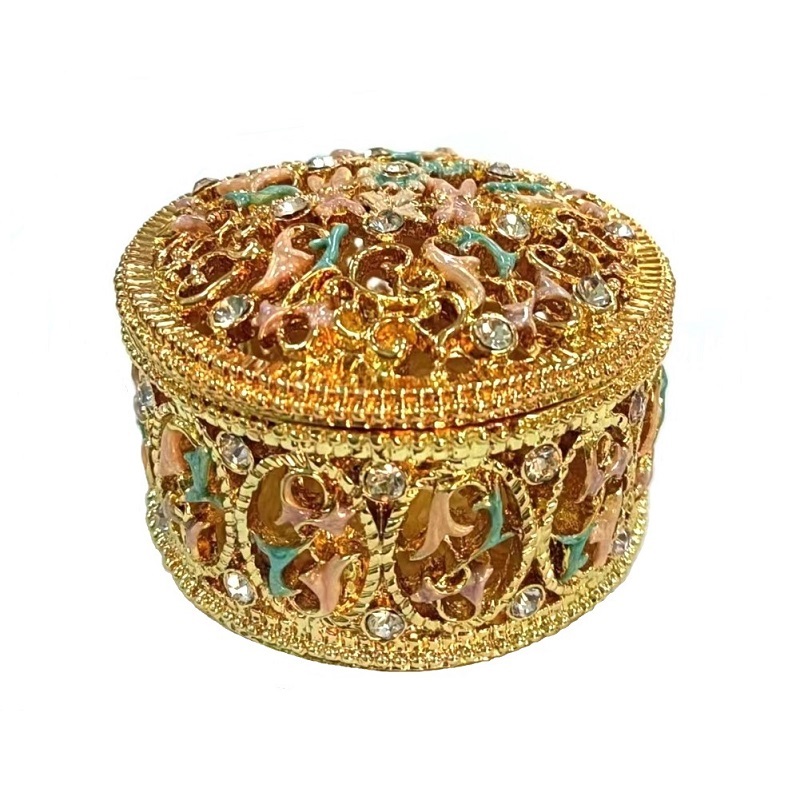 Luxury Jewelry Box Decorative Jewelry Storage Handcrafted Jewelry Organizer Hollow Flower Jewelry Box Unique Trinket Box Gift Idea for Jewelry Lovers High-End Jewelry (4)