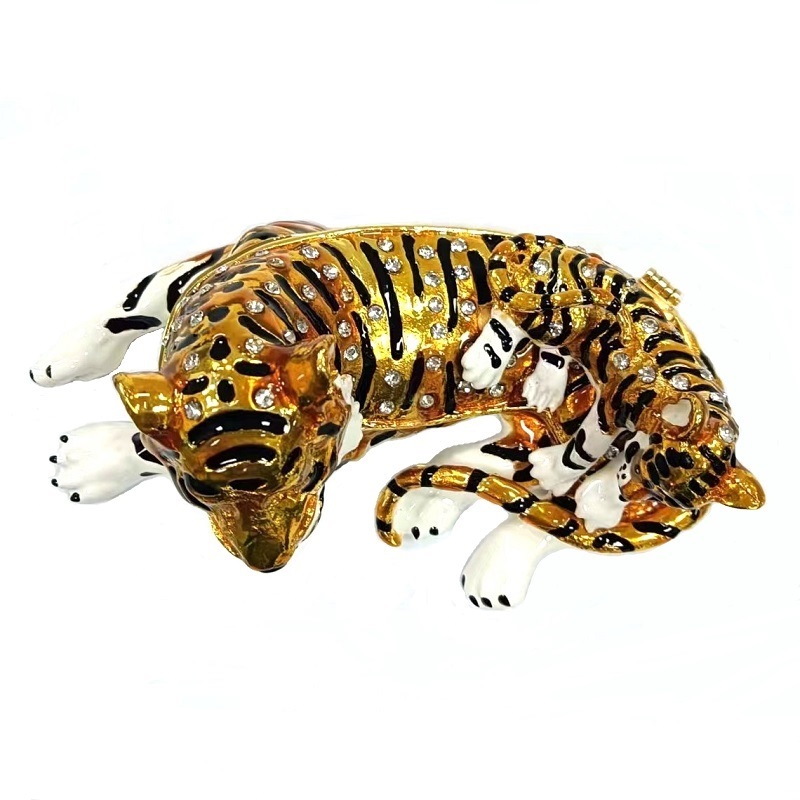 Tiger gifts ornaments home decor jewelry box gift crafts (3)