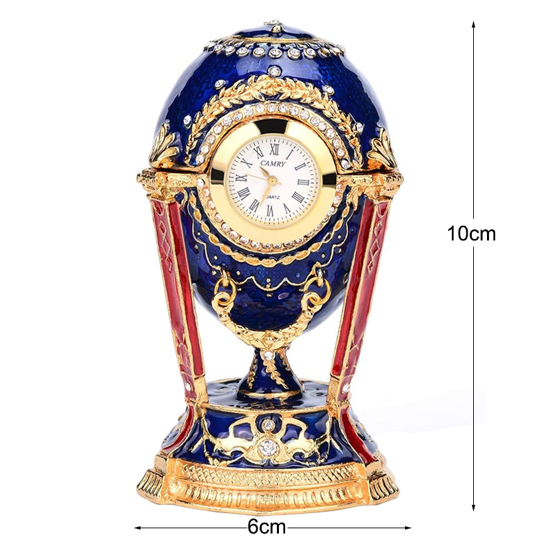 clock box jewelry box home decor gift vintage style egg box oem odm customized  (1)