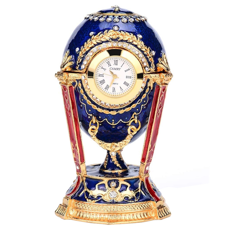 clock box jewelry box home decor gift vintage style egg box oem odm customized  (7)