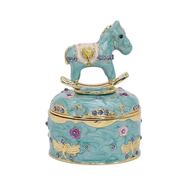 horse luxury jewellery box home decor cute (4)