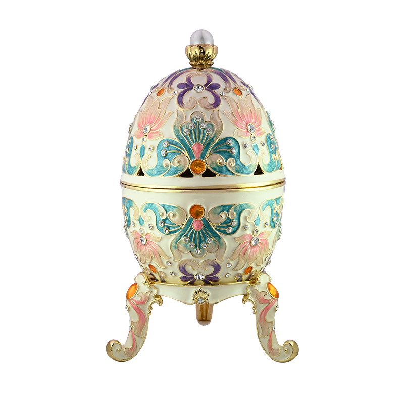 luxury faberge egg jewellery box music box noble women home decor (11)