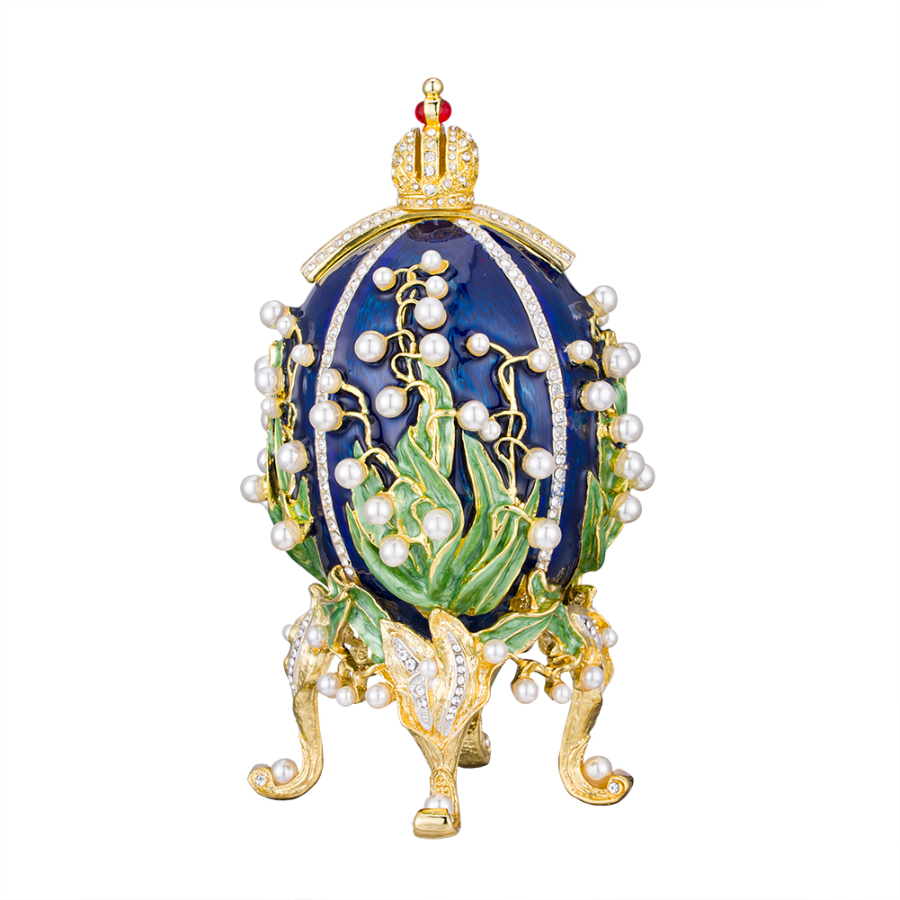 luxury faberge egg jewellery box music box noble women home decor  (1)