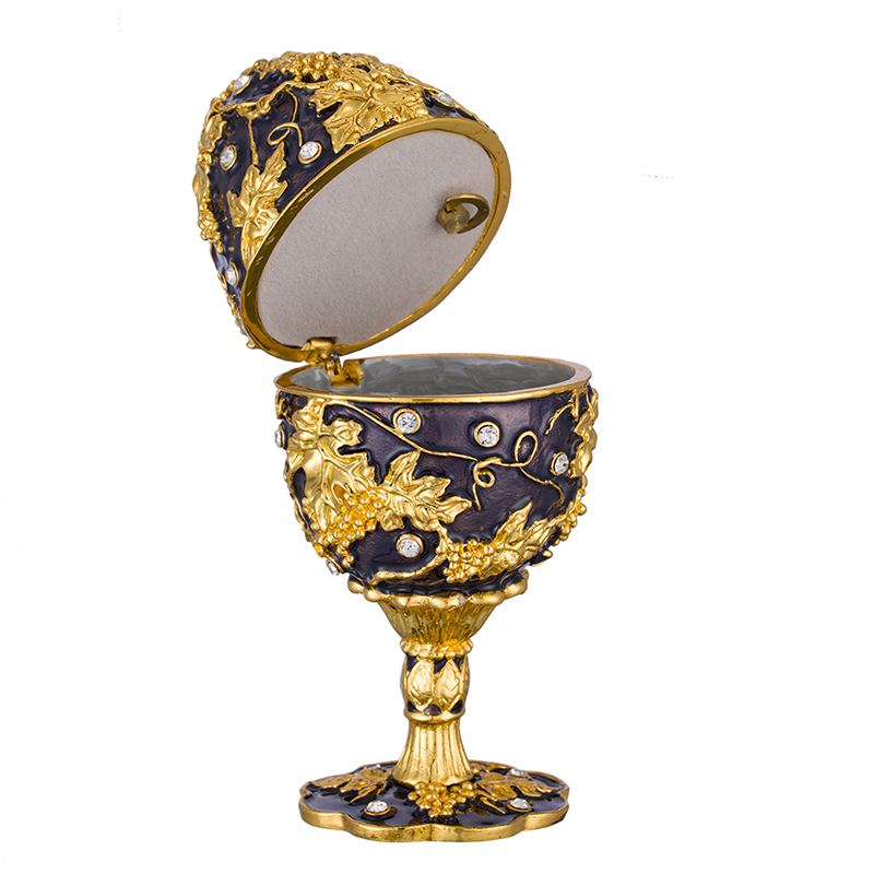 luxury faberge egg jewellery box music box noble women home decor (2)