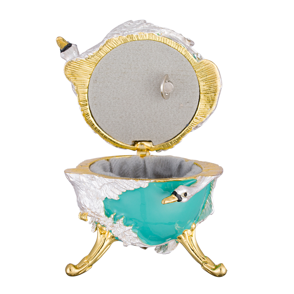 luxury faberge egg jewellery box music box noble women home decor  (2)