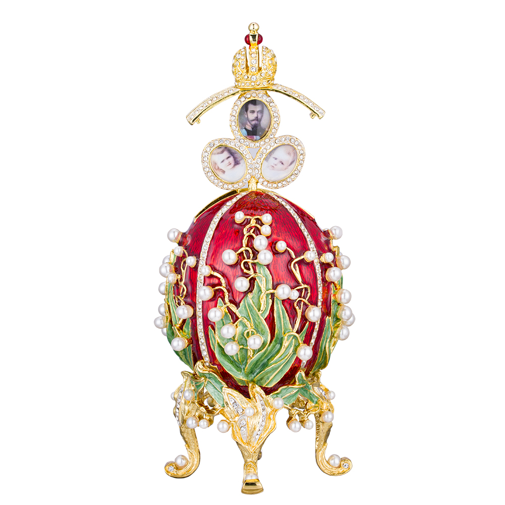 luxury faberge egg jewellery box music box noble women home decor  (2)