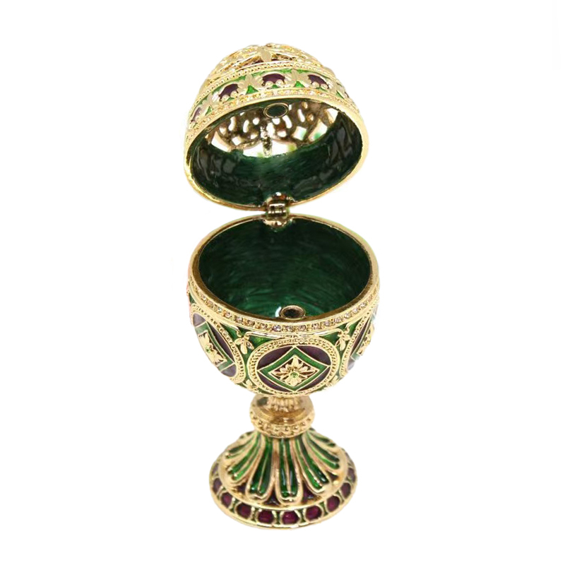 luxury faberge egg jewellery box music box noble women home decor (2)