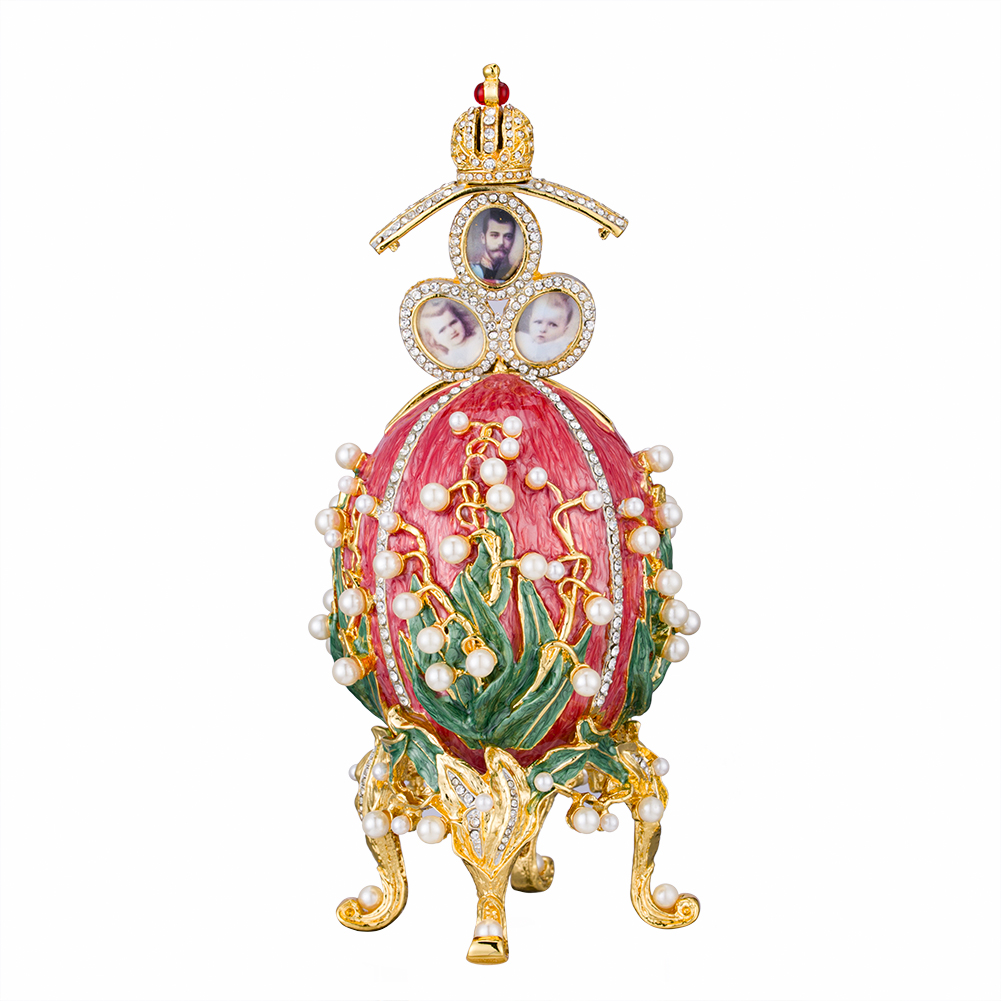 luxury faberge egg jewellery box music box noble women home decor  (3)