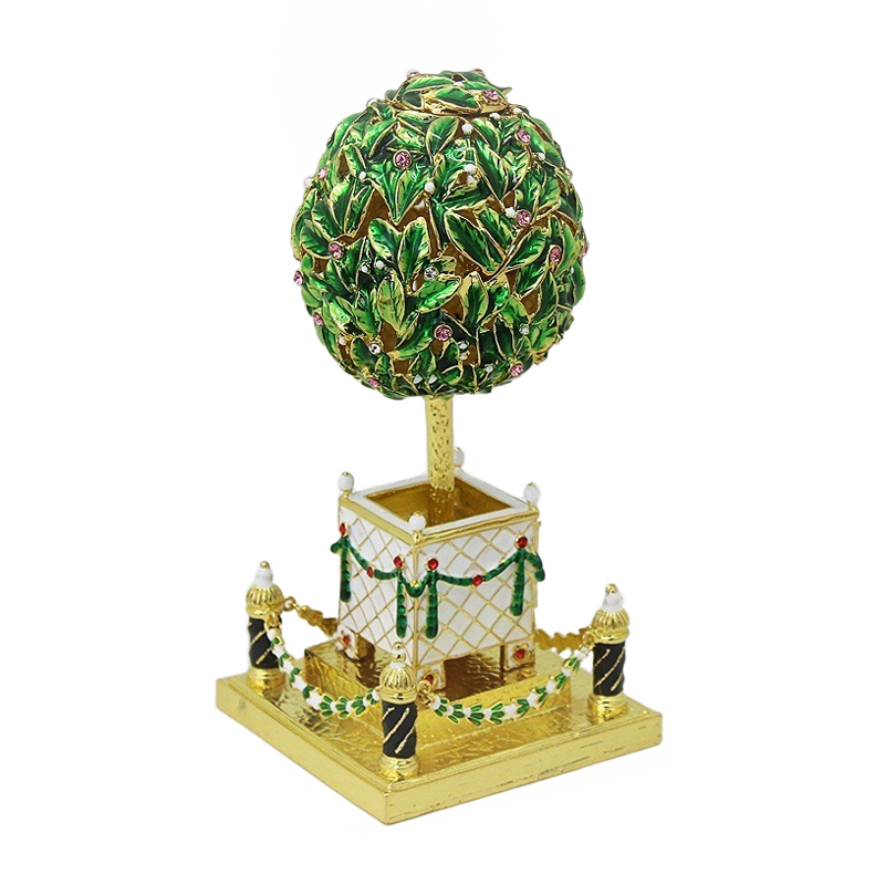 tree leave green box jewelry box home decor gift vintage style egg box oem odm customized  (1)