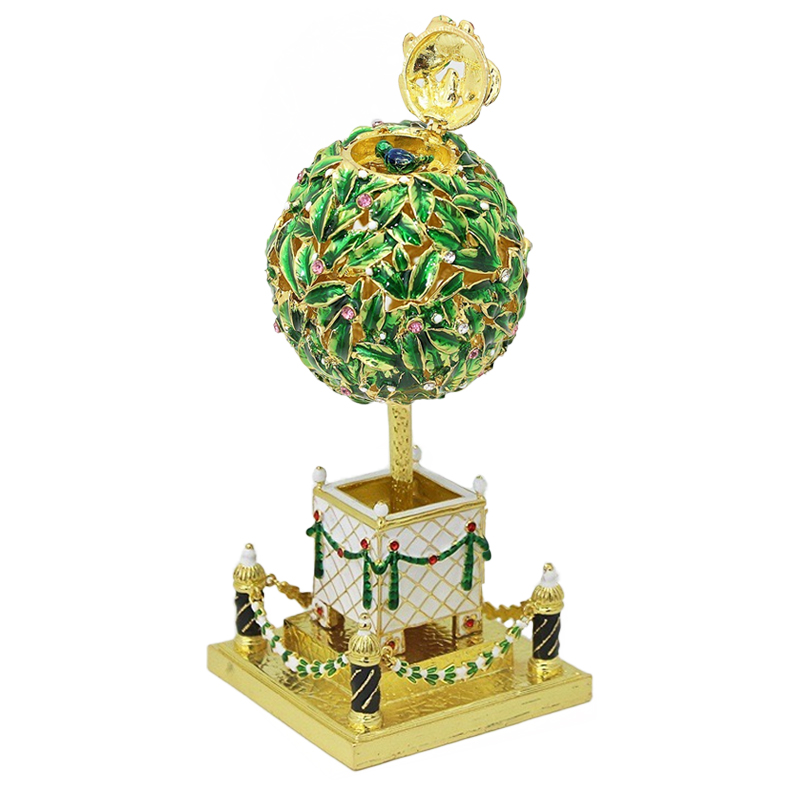 tree leave green box jewelry box home decor gift vintage style egg box oem odm customized  (2)