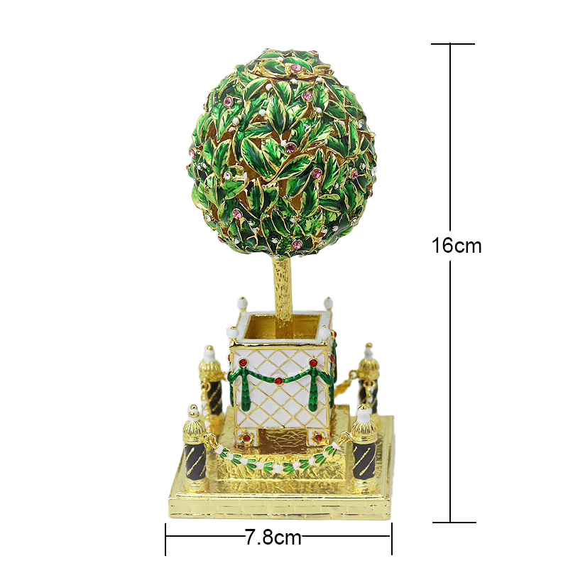 tree leave green box jewelry box home decor gift vintage style egg box oem odm customized  (5)